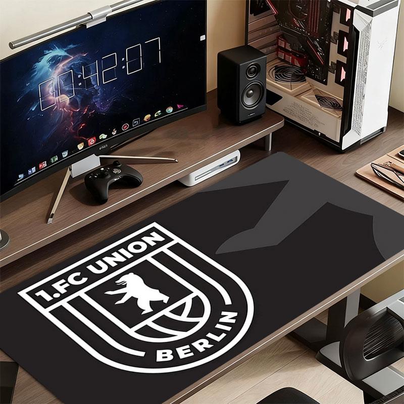 1. FC Union Berlin Mouse Pad, Large Gaming Desk Mat, Non-slip XXL Mousepad for Laptop & Tablet, Mini PC Playmat with Stitched Edges