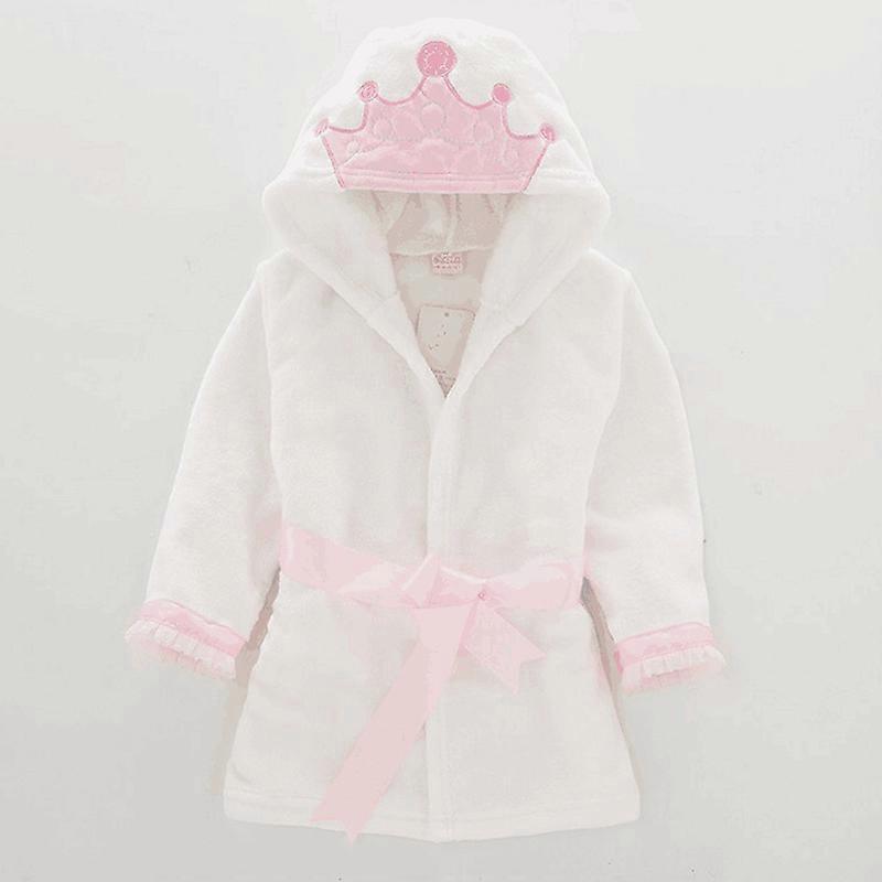 Bath Towel Blanket Bathrobe Night Gown Hooded Wrap Cute Soft for Children Baby