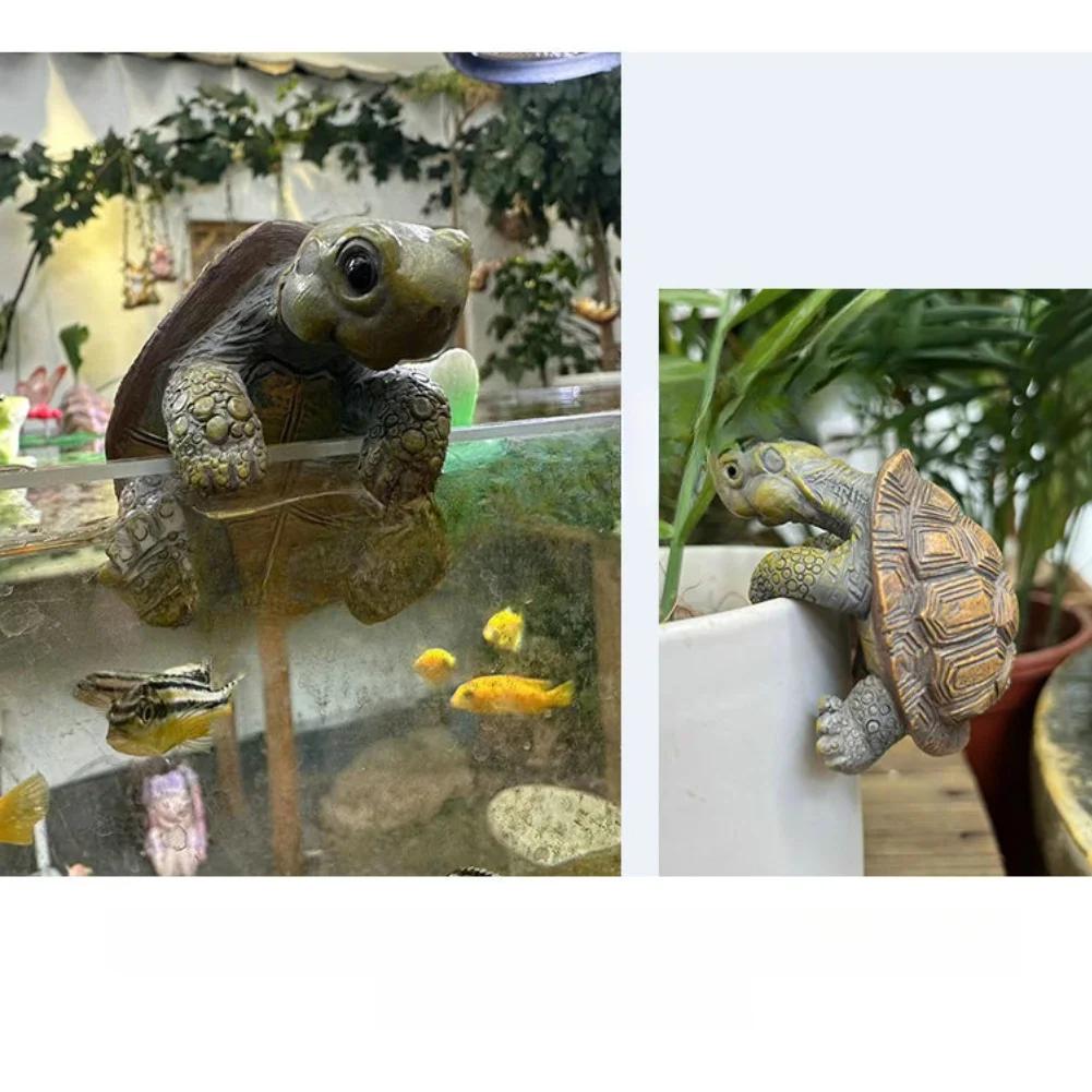 Garden Turtle Resin Statue With Realistic Design And Vibrant Colors Weather Resistant Outdoor Ornament For Patio