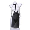 Sexy Sheer Lingerie for Women - Strapless See-Through SM Roleplay Costume with Open Bust Design