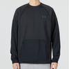 Under Armour Rush All Purpose Crew Solid Logo Print Sports Casual Round Neck Pullover Long Sleeve Sweatshirt Men Sweatshirt Black 1376293-001