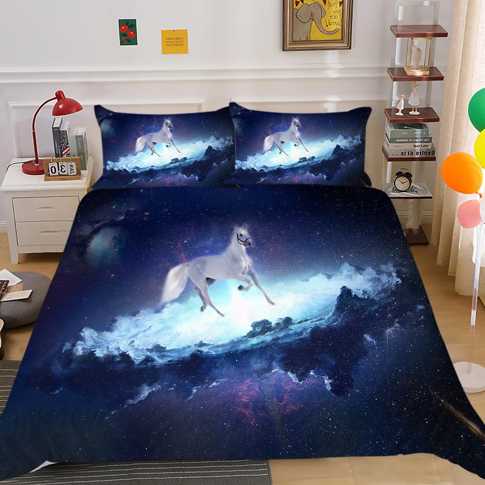 Starry Animals Duvet Cover Quilt Cover 3D Printing Children Boy Girl Luxury Home Bedspreads Romatic King Bedding Size