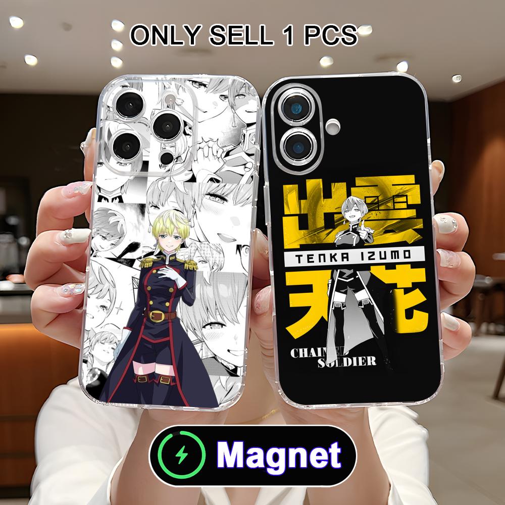 Mato seihei no slave Tenka Izumo Clear Magsafe Mobile Phone Case for iPhone 17 16 15 14 13 12 11 Air Pro Max Plus Mini Colorful