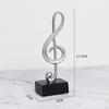 Creative Music Note Figurine Resin Statue Sculpture Artwork for and home Decoration