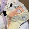 Niedliche Katzensocken für Damen Trendy Weiche Atmungsaktive Mittelhohe Socken Koreanischer Stil Cartoon Studenten-Socken