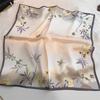 2025 Fashion 100% Real Silk Scarf 70cm Square Bandelet Women's Silk Temperament Small Scarf Neck Decorative Wrap Printed Scarves