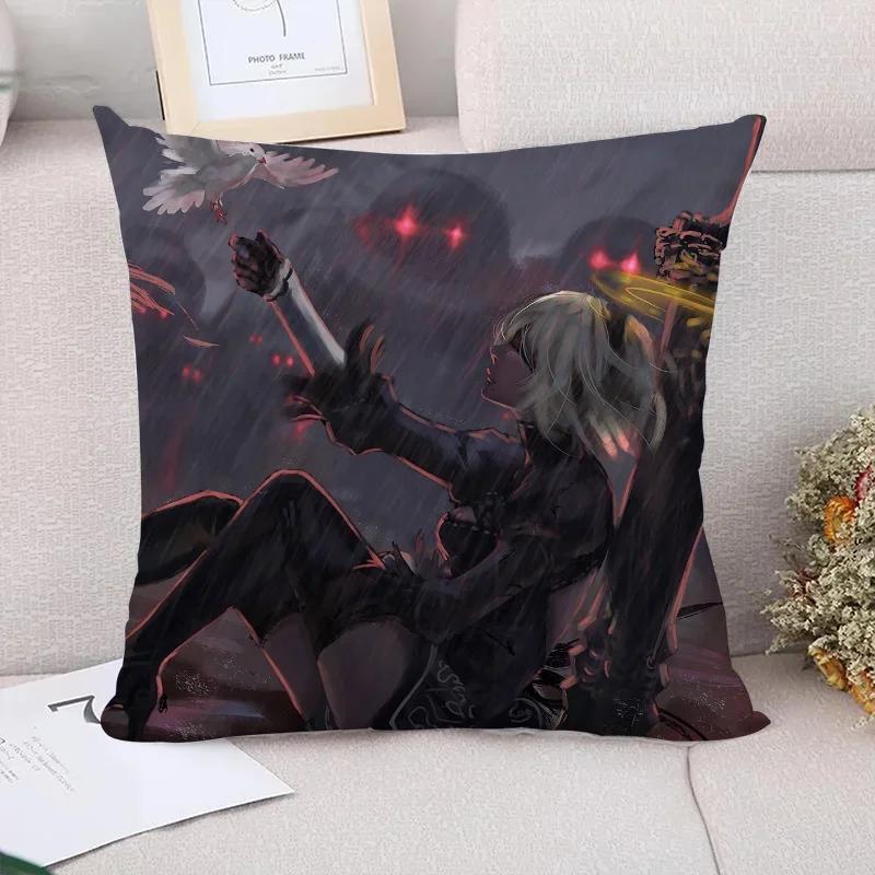 Decorative Pillow Covers for Sofa Nier Automata Cushion Cover Fall Decor Pillowcases Pillowcase Pilow Cases Pillows