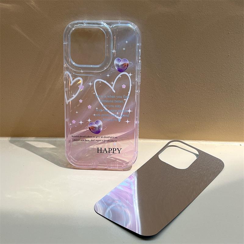 Zhitai iPhone Case for 16 Pro, Apple 14, and 15; Mirror Finish; Fits iPhone 12/11; Bracelet Style; Compatible with Xiaomi.
