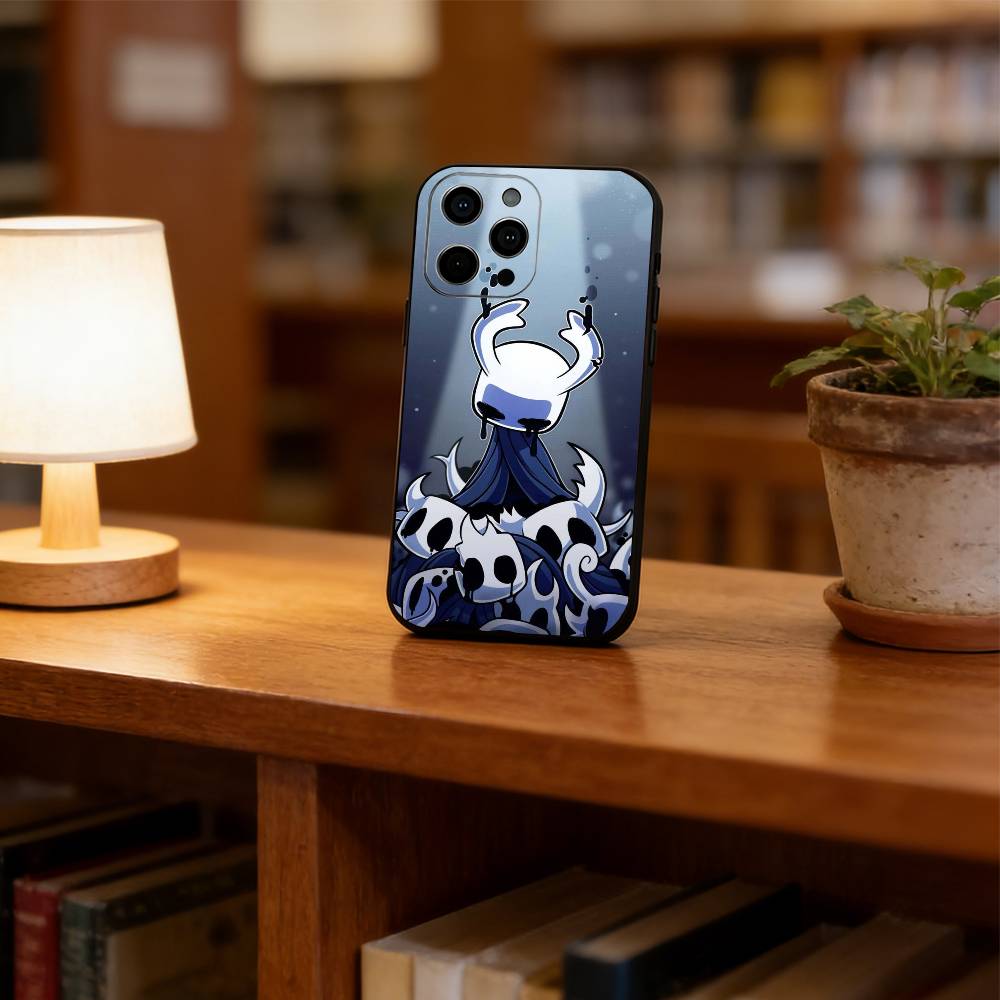 Hollow Knight Phone Case For iPhone 17, 16,15,14,13,12,11 Plus,Pro Max, Others Soft Black Cover