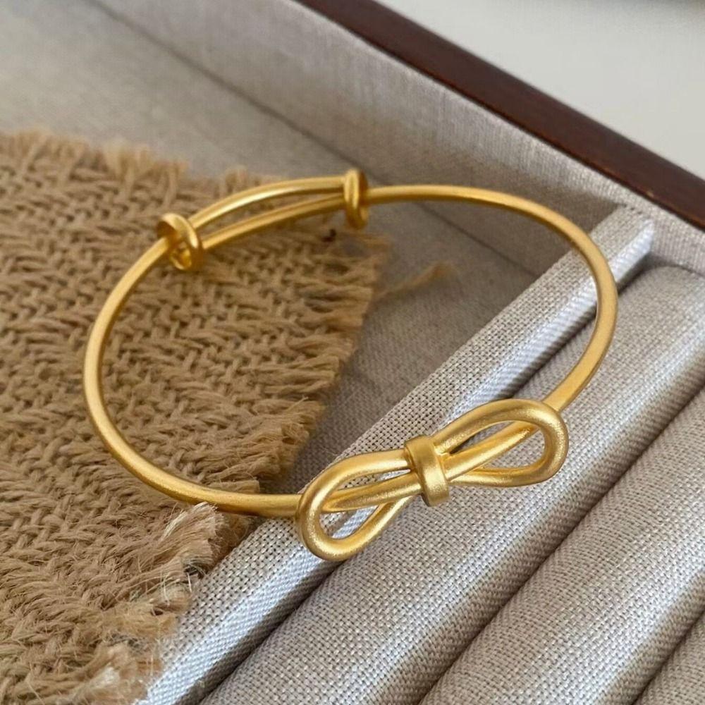 Waterproof Bowknot Bracelets Sweet Bow Design Bracelet Jewelry Handmade Bow Cuff Bangle  Gifts