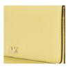 Michael Kors Mott Solid Color Letter Logo Flap Leather Envelope Crossbody Shoulder Bag Women Bags Light-Yellow 32T8TF5C9T-BUTTERCUP