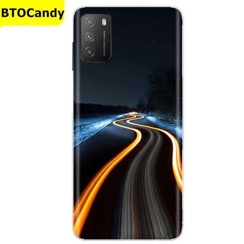 Für POCO M3 Hülle, Weiche Silikon-Rückseite, Telefonhülle für Xiaomi Poco M3 Pro 5G, Rückseitige Abdeckung, Weiche TPU Coque für POCO M 3 M3 Silikonhülle