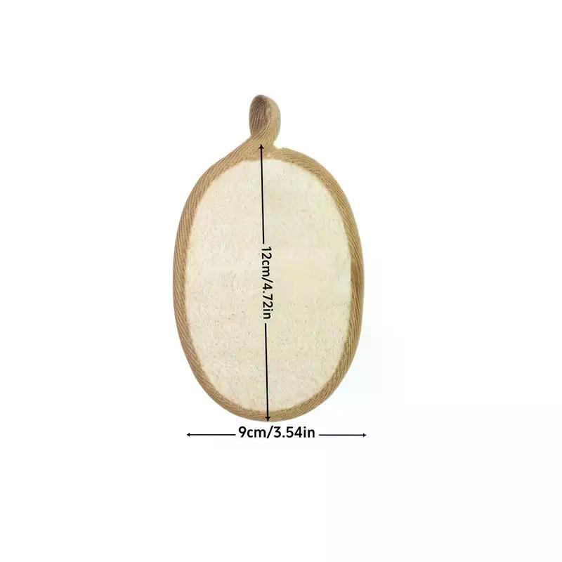Natural Loofah Body Scrubber Soft Exfoliating Sponge Shower Brush Cleaner Pad Body Skin Care Tool Bath Exfoliator Shower Puff