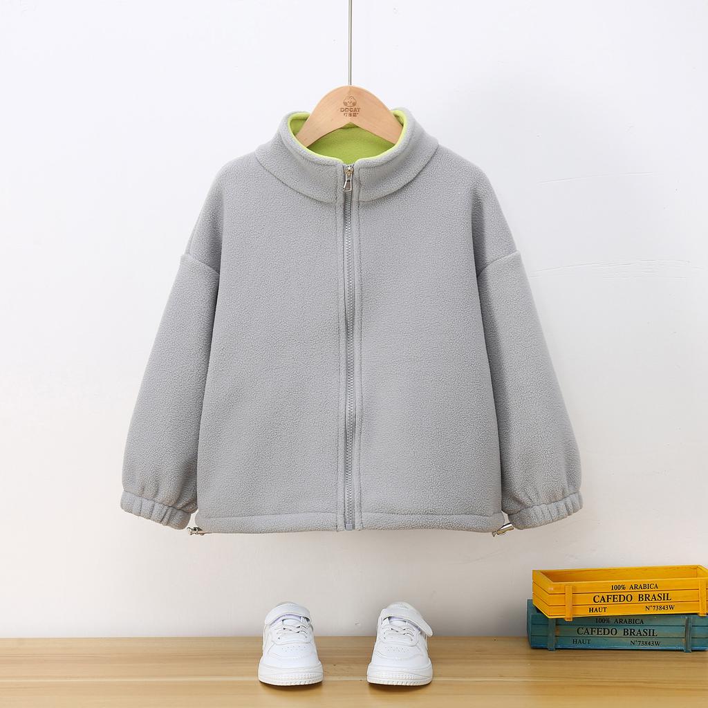 Balababy Autumn Winter Fleece Children's Jacket Stylish Fashionable Fleece Casual Jacket for Kids