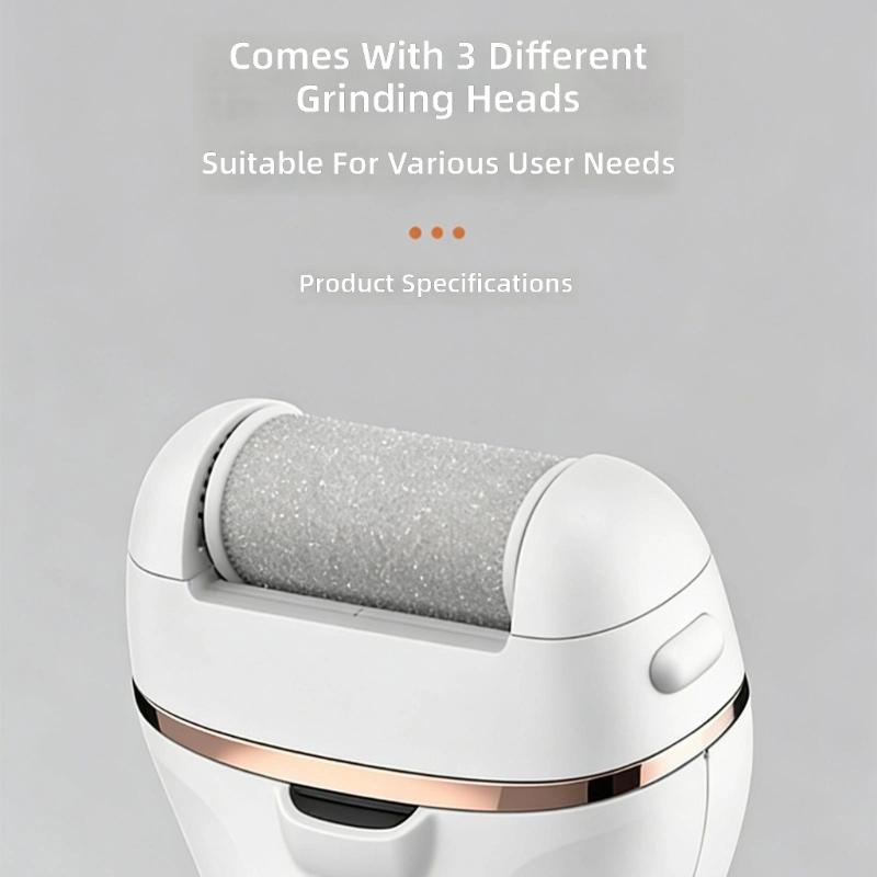 Rechargeable Foot Care Device With 3 Roller Heads And 11 Attachments Professional Pedicure Kit For Smooth And Soft Feet