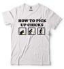 Funny Party Tshirt How To Pick Up Chicks Cool Tshirt Funny Birthday Gift shirt