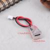 1/3/5Pcs Waterproof 2 Wire Pigtail Cable With LED Lights 3A 5V Fast Charger Power Port Type C Female Socket Jack Connectors