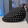 Retro Dopamine Polka Dot Forward Hat Women's Spring and Autumn Versatile Face Small Fashion Versatile Sweet Painter Hat Cap