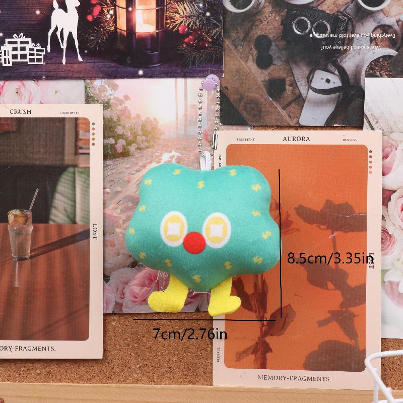 

Kawaii Lucky Gourd Ingot Plush Keychain Pendant Cartoon Fortune Tree Stuffed Doll Keyring Bag Charms Bag Hanging Decor Gift