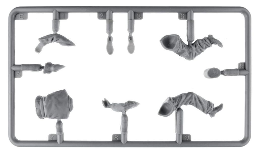 Miniart French Tank Crew 1944 Resin Head Plastic Model MA53015 1/35 (Human)