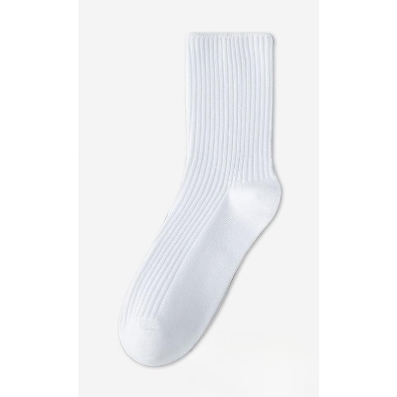 Summer Thin, Breathable, Deodorizing and Antibacterial Women's Socks, Solid Color Pile Socks, One-piece Boneless Cotton Socks