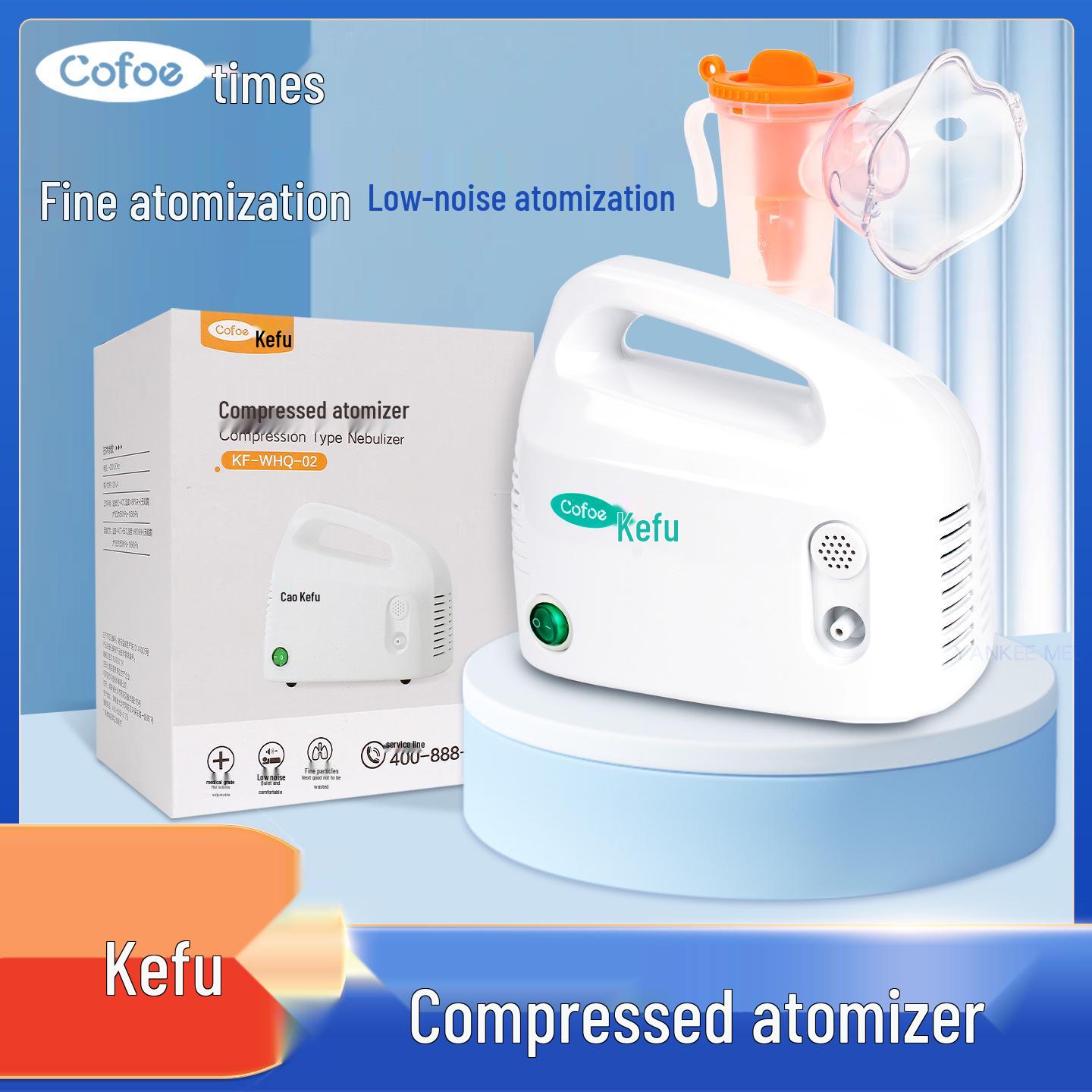 Медицинский компрессорный небулайзер Kefu KF-WHQ-02 для домашнего использования - Подходит для пожилых людей, взрослых и детей