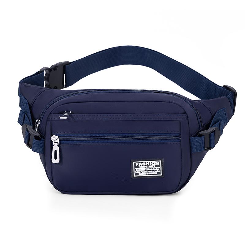 Large Capacity Outdoor Waist Bag Multi-layer Sling Bag New Nylon Waterproof  Fanny Pack