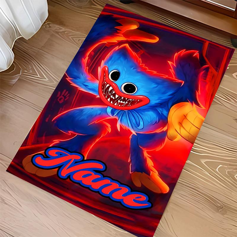 Custom Personalization Poppy Playtime Print Area Rug - Soft, Washable Non-Slip Indoor Mat,Living Room,Home&Office Decorative Rug