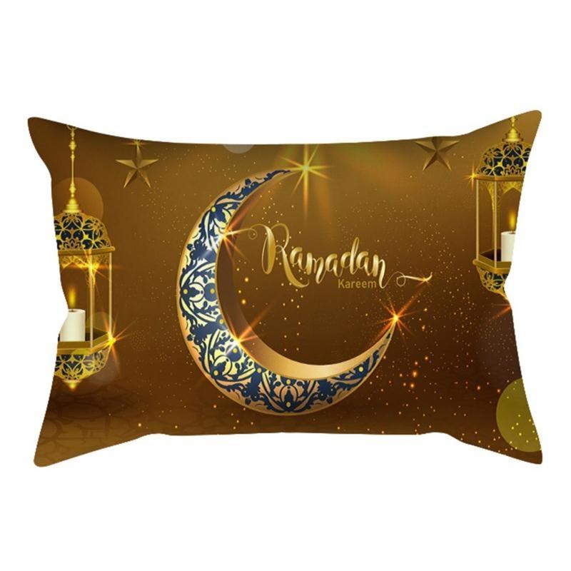 

Throw Pillow Cover for Eid Mubaraks Decorations 20x12inches Rectangled Cushion Cover Pillow Case Home Sofa Bedroom Decors