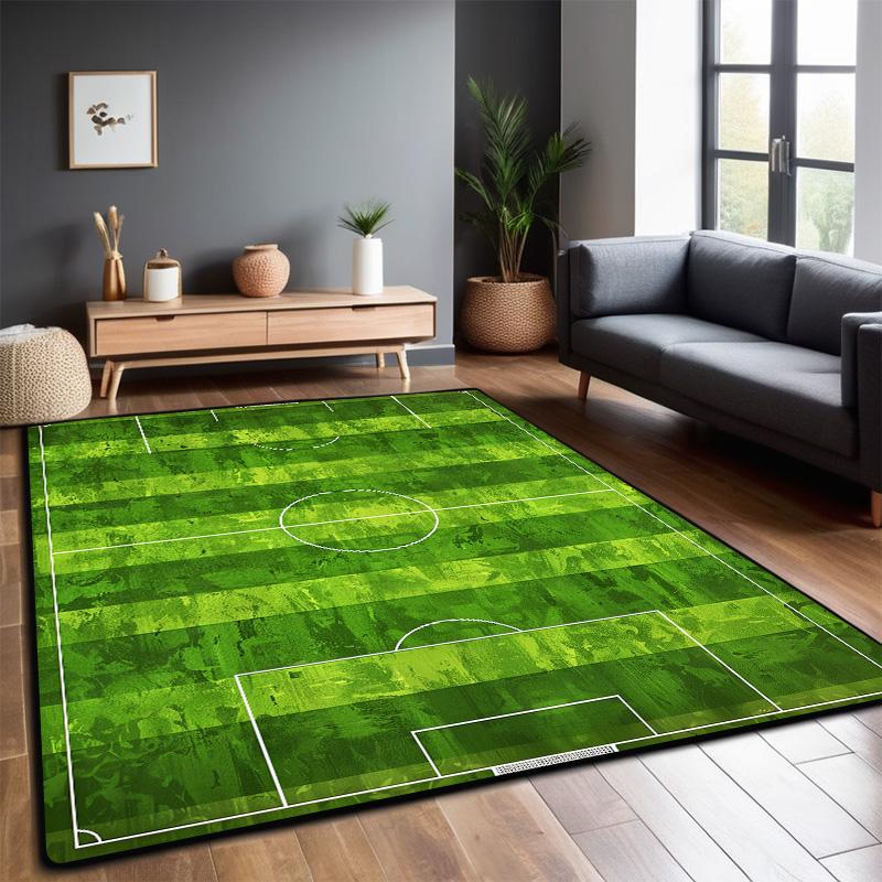 Football Field Carpet Living Room Foldable Big Size Floor Mats 200x300cm Non-slip Play Mat for Children Bedroom Machine Washable
