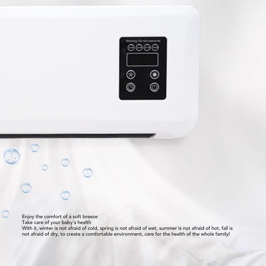 Elektrischer Wandheizer, Handtuchtrockner, Wandmontierter Raumheizer, Wasserdicht, Schnelle Erwärmung 1500 W, mit Fernbedienung für Schlafzimmer