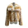 Europe, America, autumn and winter environmentally friendly imitation fur lapel deer leopard print short fur jacket mink jacket