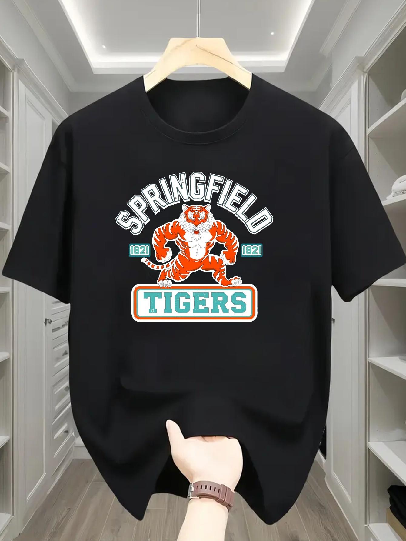 Springfield Tigers Graphic T-shirt - White Cotton Blend XXL