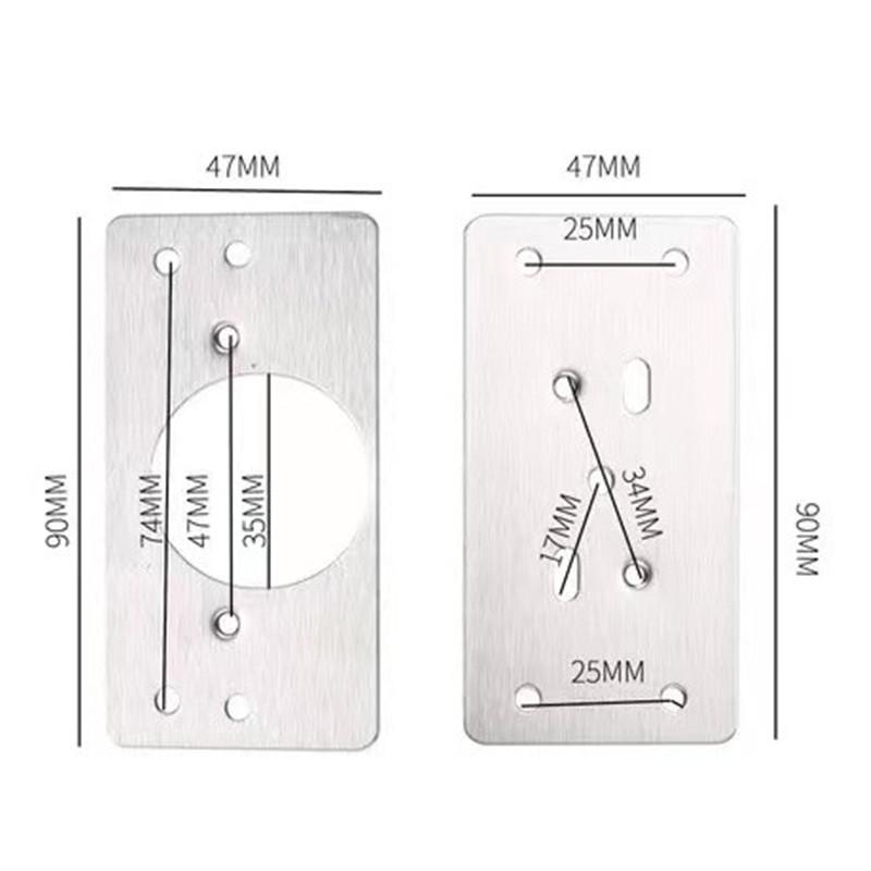Stainless Steel Cabinet Door Hinge Repair Plate