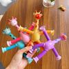 Suction Cup Stretchable Giraffe Toy Stretchable Educational Deformation Animal  Fidget Play