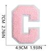 7Cm White Background Pink Character Embroidery Cloth Sticker English Towel Embroidery Letter Computer Embroidery Chapter Boy Embroidery Post