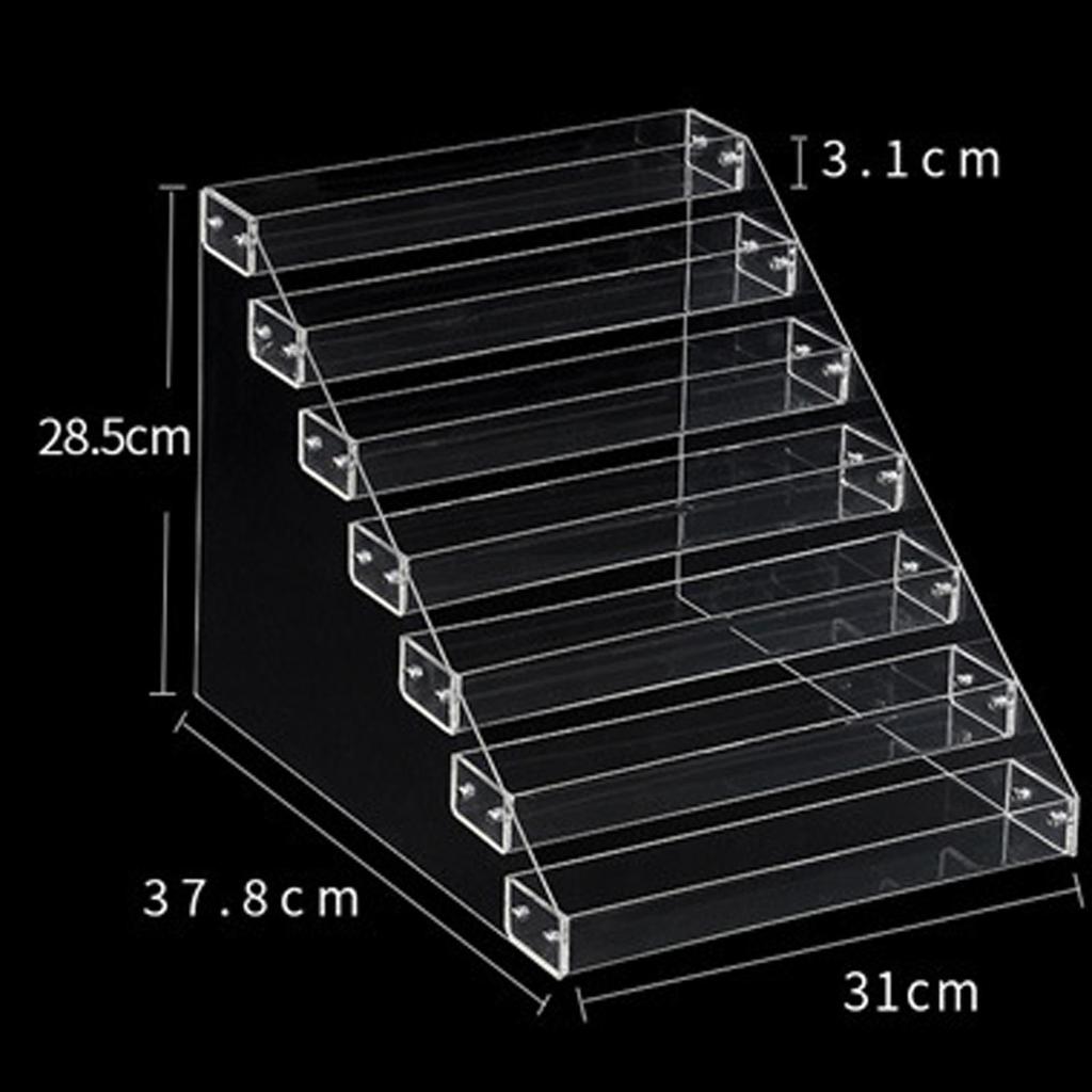 Tiered Acrylic Stands Clear Display Shelf for Cosmetic Cupcakes Model Car
