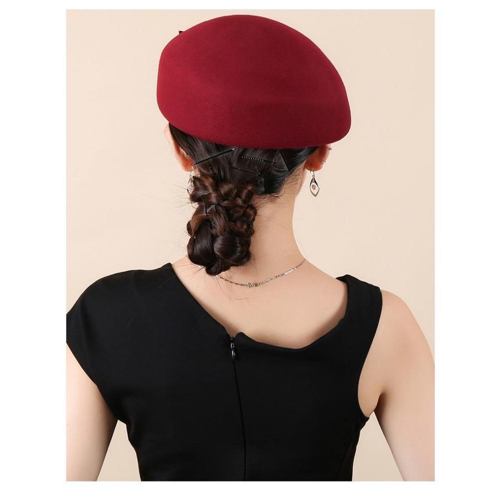 New Beret Foreign Style Popular Fashion Autumn and Winter Women French Elegant Styling Woolen Hat Gift Hat