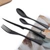4Pcs Tableware Set 304 Stainless Steel Dinnerware Fork Spoons Sharp Knife Western Silverware Kitchen Home Luxury Flatware Set