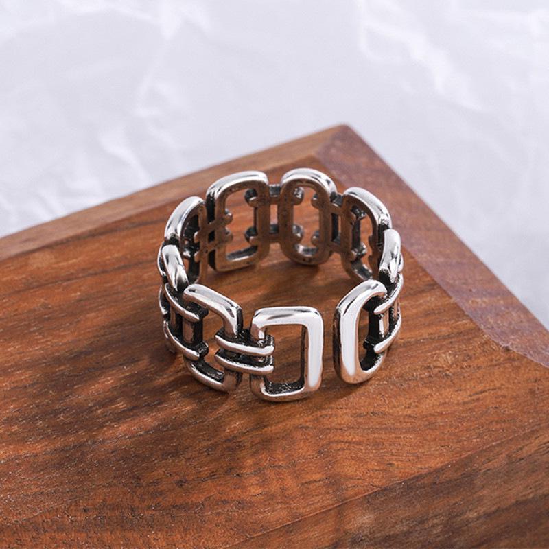 

2023 Retro Punk Unisex Open Ring by Hai Rao Adjustable