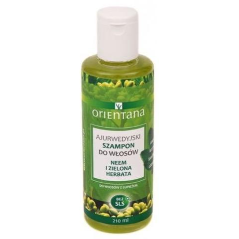 Orientana Ayurvedic Shampoo with Neem and Green Tea 210 Ml – Ayurvedic Hair Shampoo with Neem and Green Tea