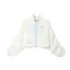 Giacca Tessuta con Stampa Logo Sportswear Collo Alto Giacca da Donna Bianco DX6151-133