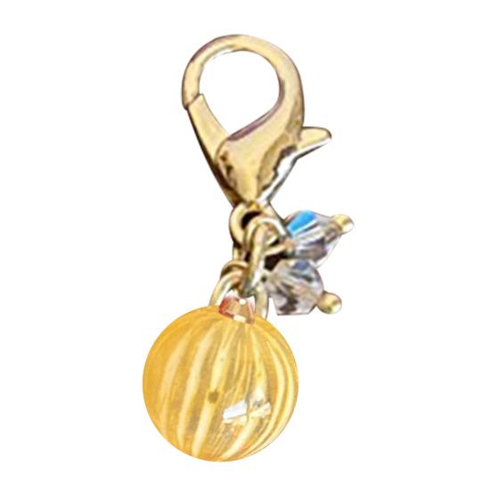 Keychain Pendant Easy to Use Mini Compact Translucent Texture Sugar Beads Design Keychain with Lobster Clasp Backpack Accessory
