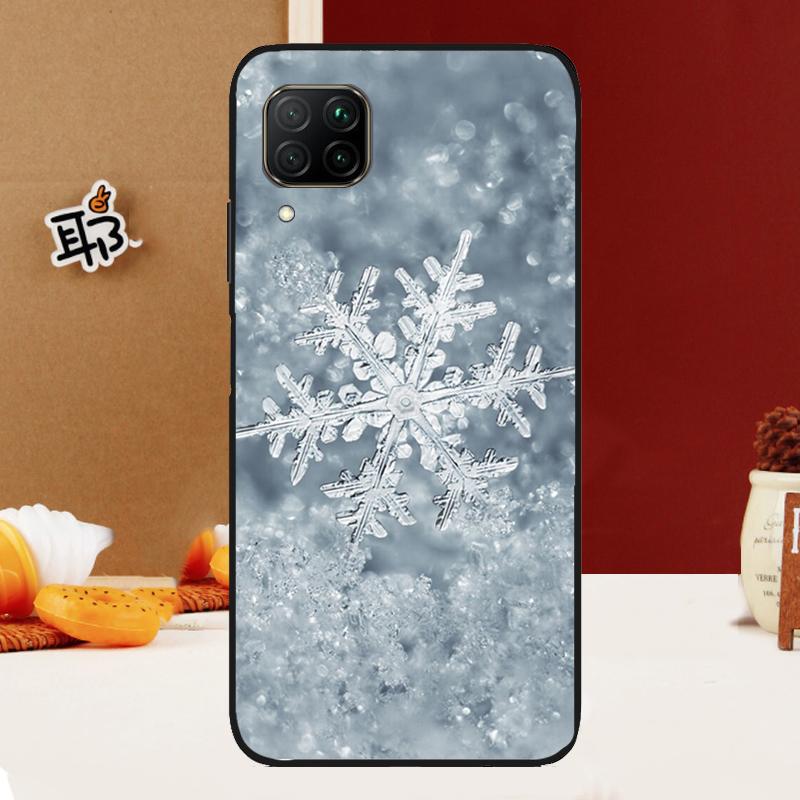Snow Snowflake Winter For Huawei Nova Y91 Y90 Y61 Y60 Y70 5T Nova 9 10 SE 11 3i 7i 8i P20 P40 Lite P30 Pro Case
