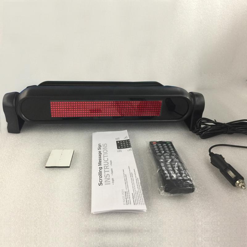 Wireless Vehicle LED Display 7X50 Dot Scrolling LED Sign Rotatable Car Display F-Best