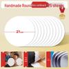 Yuanhao Dubbelzijdig Wit en Zwart Kaartkarton: 21/25/29/36CM Rond knutselpapier voor schilderen en handgemaakte projecten.