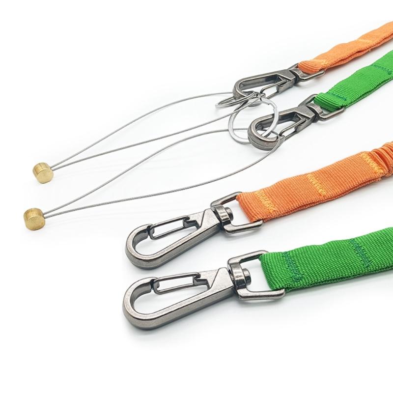 Thicken Bungee Tethers Tool Lanyard With Two Buckles Strap Anti-Falling Safety Rope Climbing Restraint Lanyard