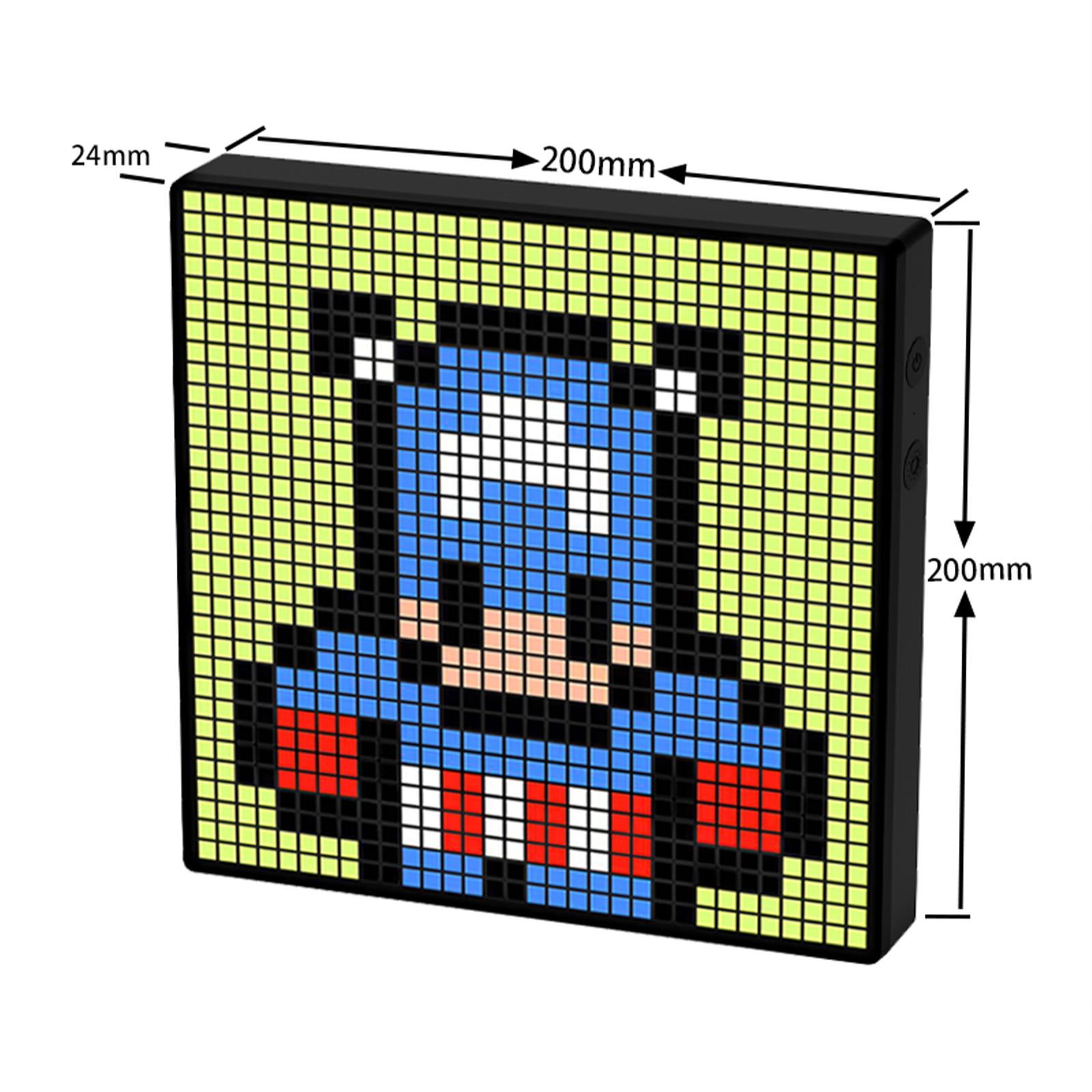 

LED Pixel Art Display, Smart Digital Lamp Set with Calendar, Matrix Panel for Game Room Accessories & Decor,Pixel Panel