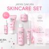 LAIKOU Sakura Kit Hautpflegesets Feuchtigkeitsspendend und Reduzierung feiner Linien Reinigung Poren Produkt 5-teiliges koreanisches Weihnachtsgeschenkset