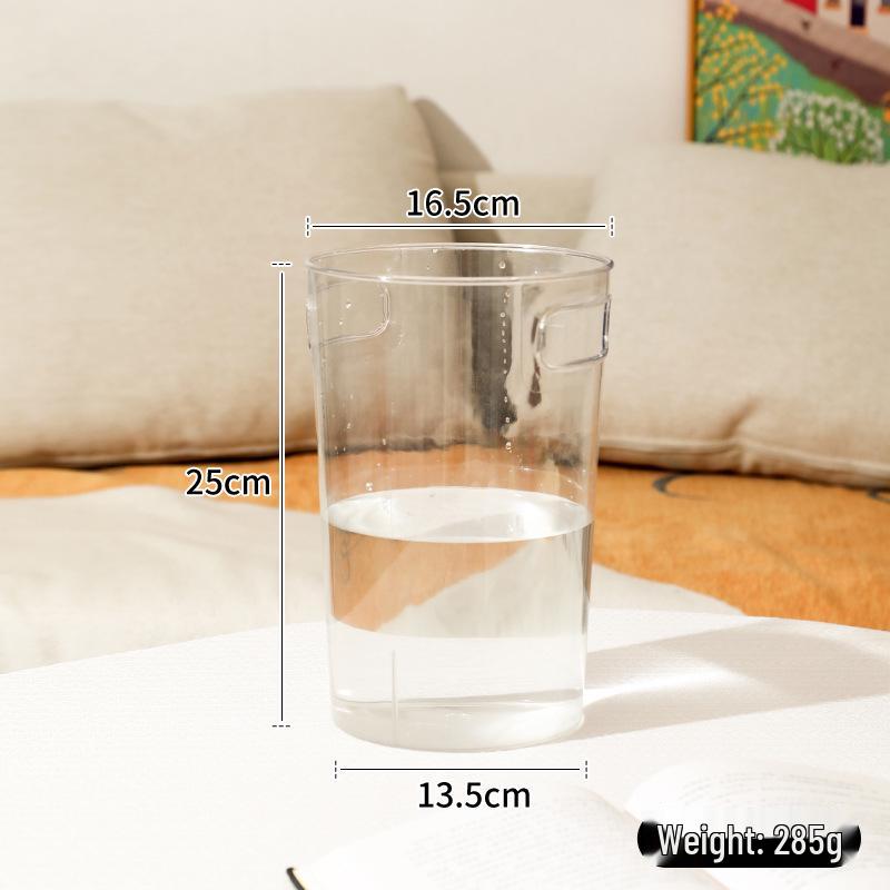 

Cross-Border Transparent Acrylic Flower Bucket with Handle - Large Deep Water Rehydration Vase